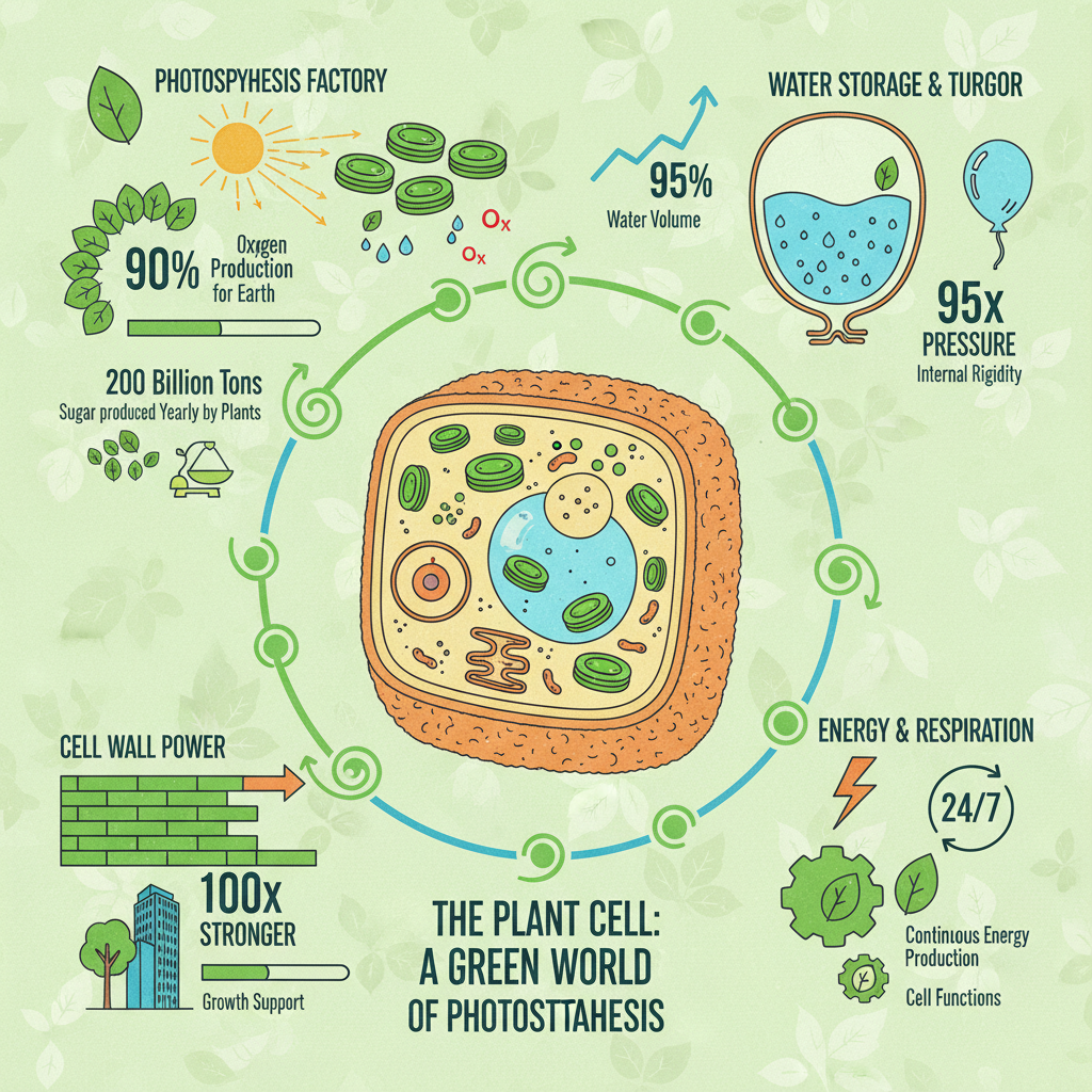 La Célula Vegetal: Un Mundo Verde de Fotosíntesis